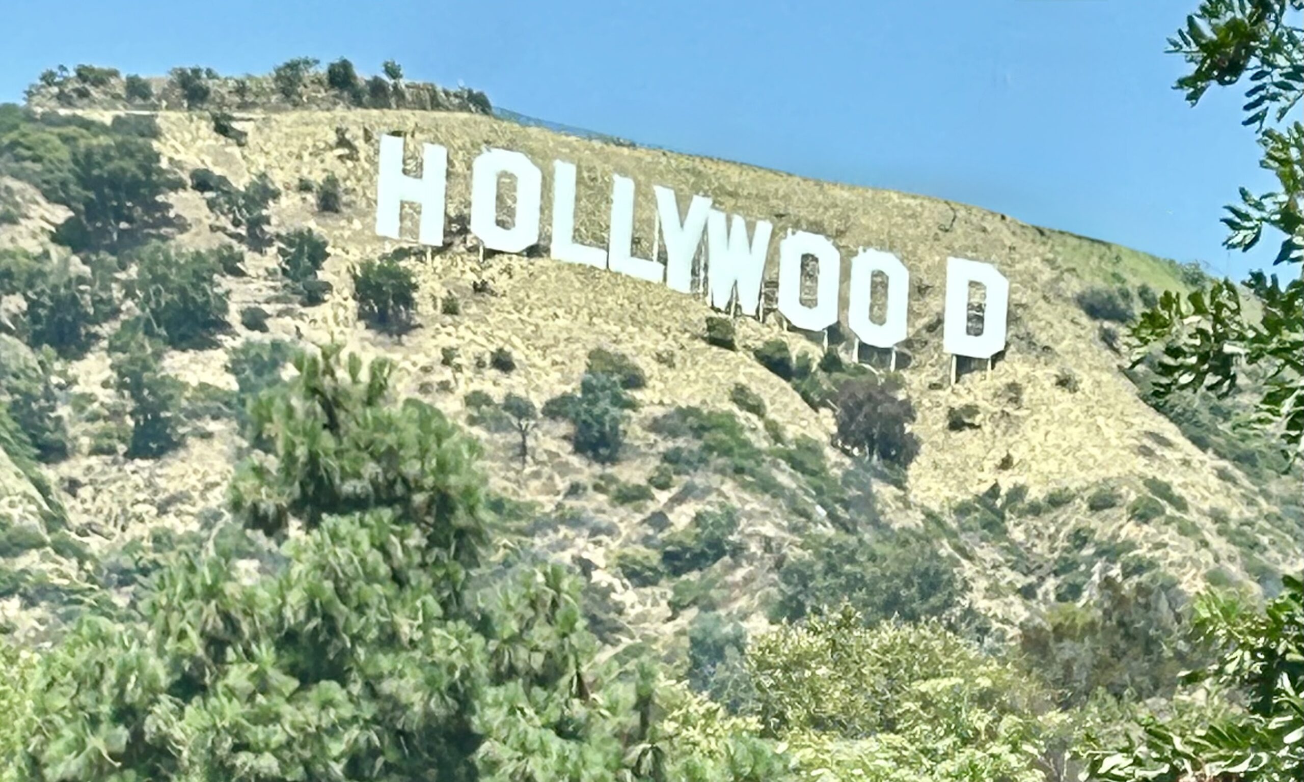 Famous Hollywood sign in Hollywood California