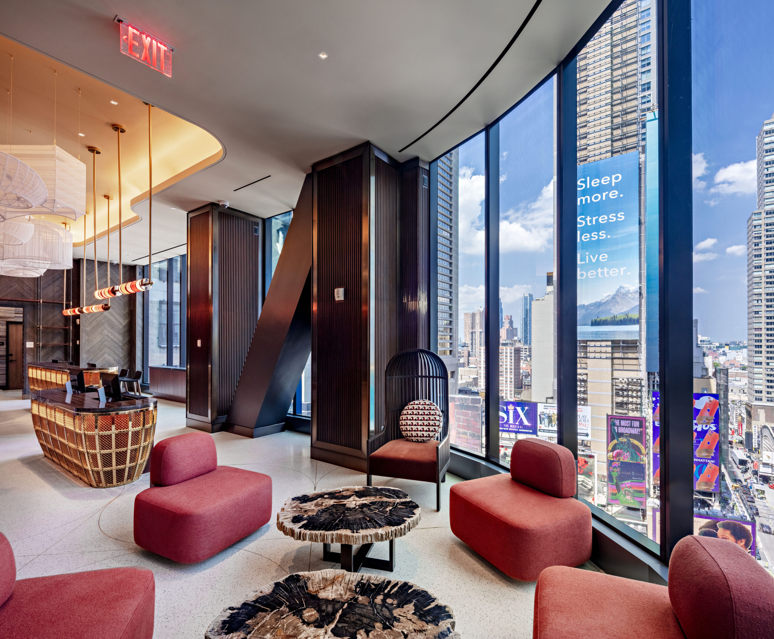 Lobby at Tempo by Hilton New York Times Saqure