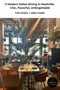 V Modern Italian, a New Restaurant from Europe, Comes to U.S.